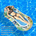 PVC inflatable floating row in multiple colourful designs including sequined patterns and canopy options