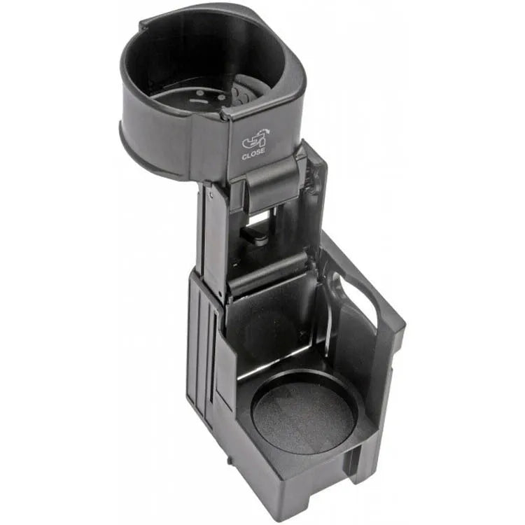 Black plastic Mercedes-Benz water cup holder bracket with part number 2116800014 for 2003-2009 models