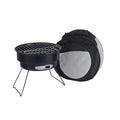 Compact round folding outdoor ice stove grill set with mesh, legs, and carry bag for 1-2 people.