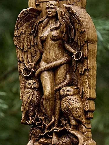 Resin Greek goddess statue figurine 22cm height for pagan altar or garden
