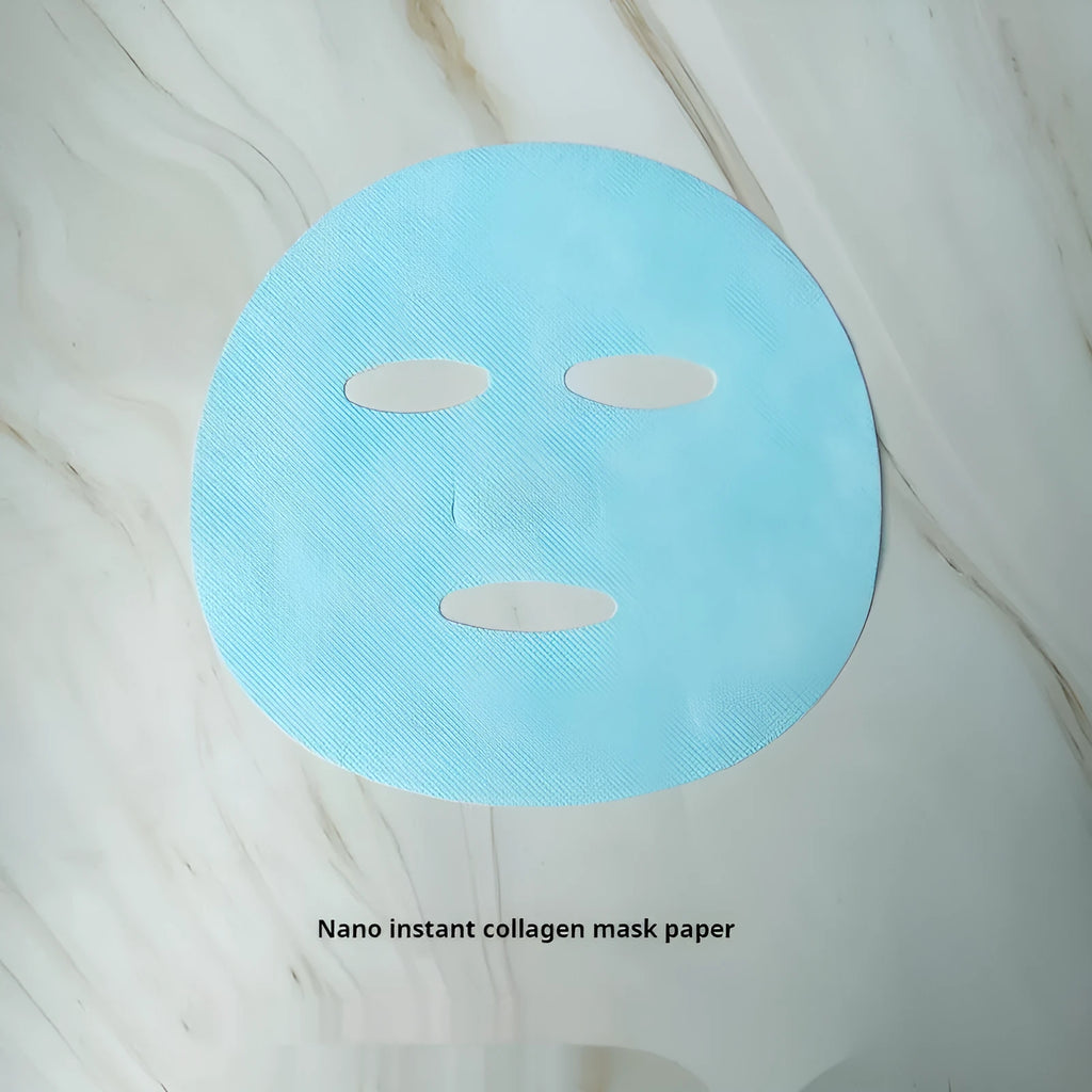 Hydrolyzed fiber filling soluble facial mask tablet in individual bag, non-woven fabric instant film dissolves in water