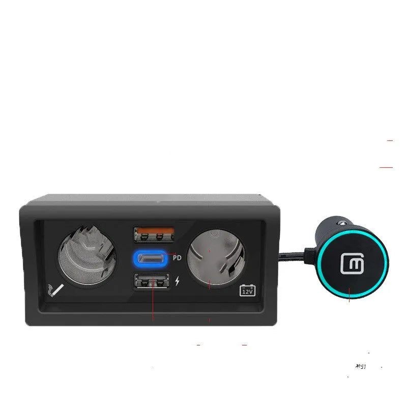 Volkswagen-compatible car charger with QC3.0 fast charging for Lavida, Polo and Weiling models