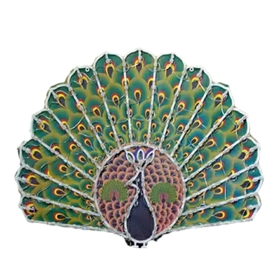 Christmas festival outdoor decorative string lights with four colour theme options including peacock lamp and sunflower designs