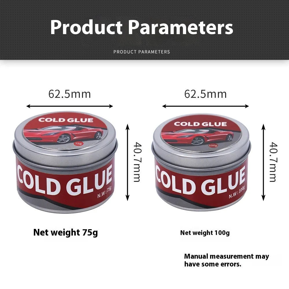 Tube of automobile dent repair cold glue for car panel depression repair.