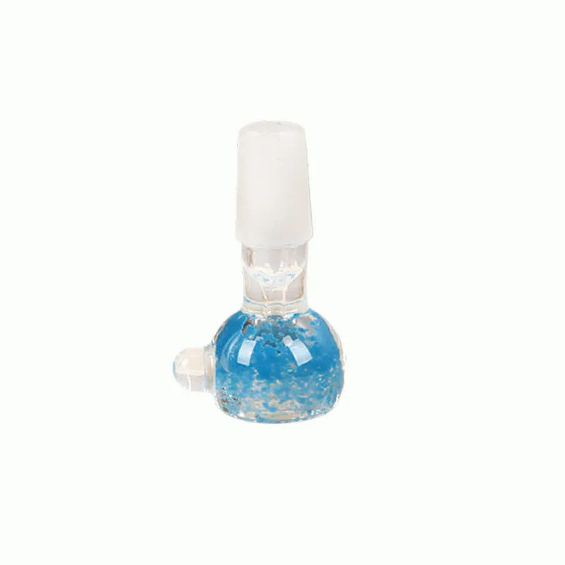 7cm coloured glass trumpet pipe for smoking accessories in geometric design