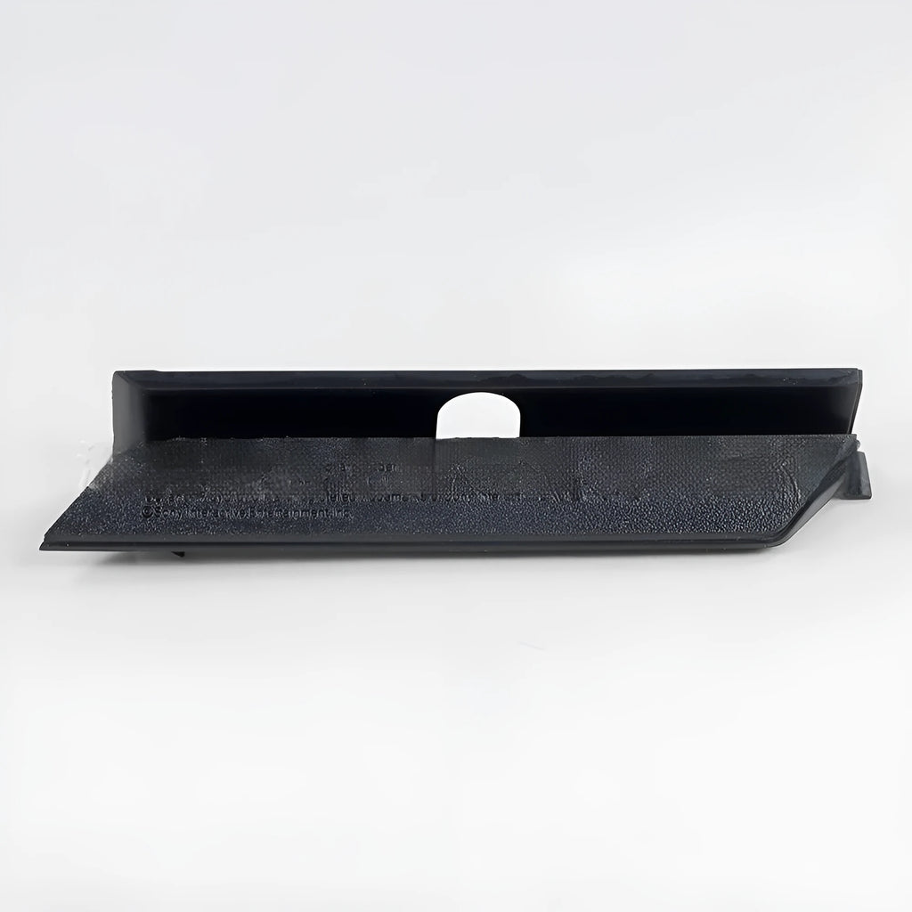 Black and white plastic hard drive cover for computer component organisation and protection