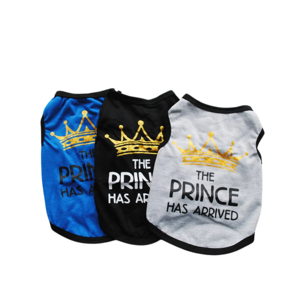 Cotton puppy vest in various colours for spring and summer wear