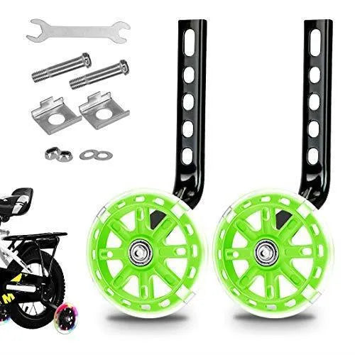 Children's bicycle stabiliser wheels kit with metal training wheels and universal bracket for 12-20 inch bikes
