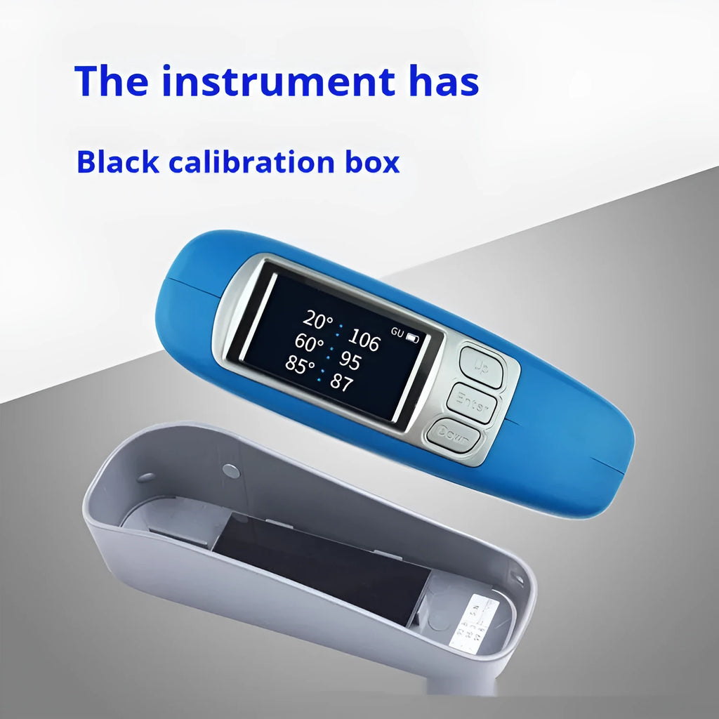 Ceramic brightness stone portable glossiness tester showing three model options