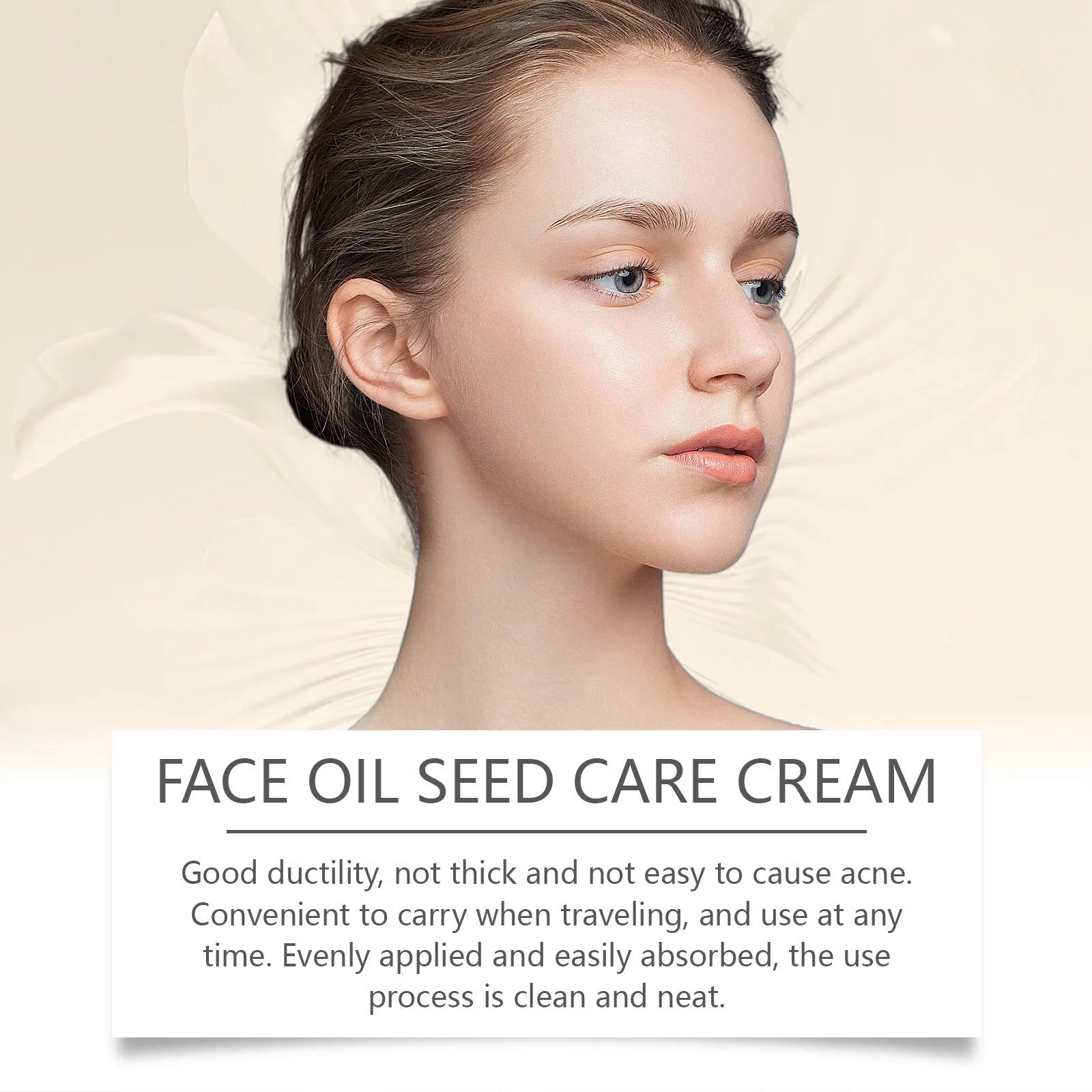 30g container of hydrating facial and neck care cream with bee venom and milk extract.