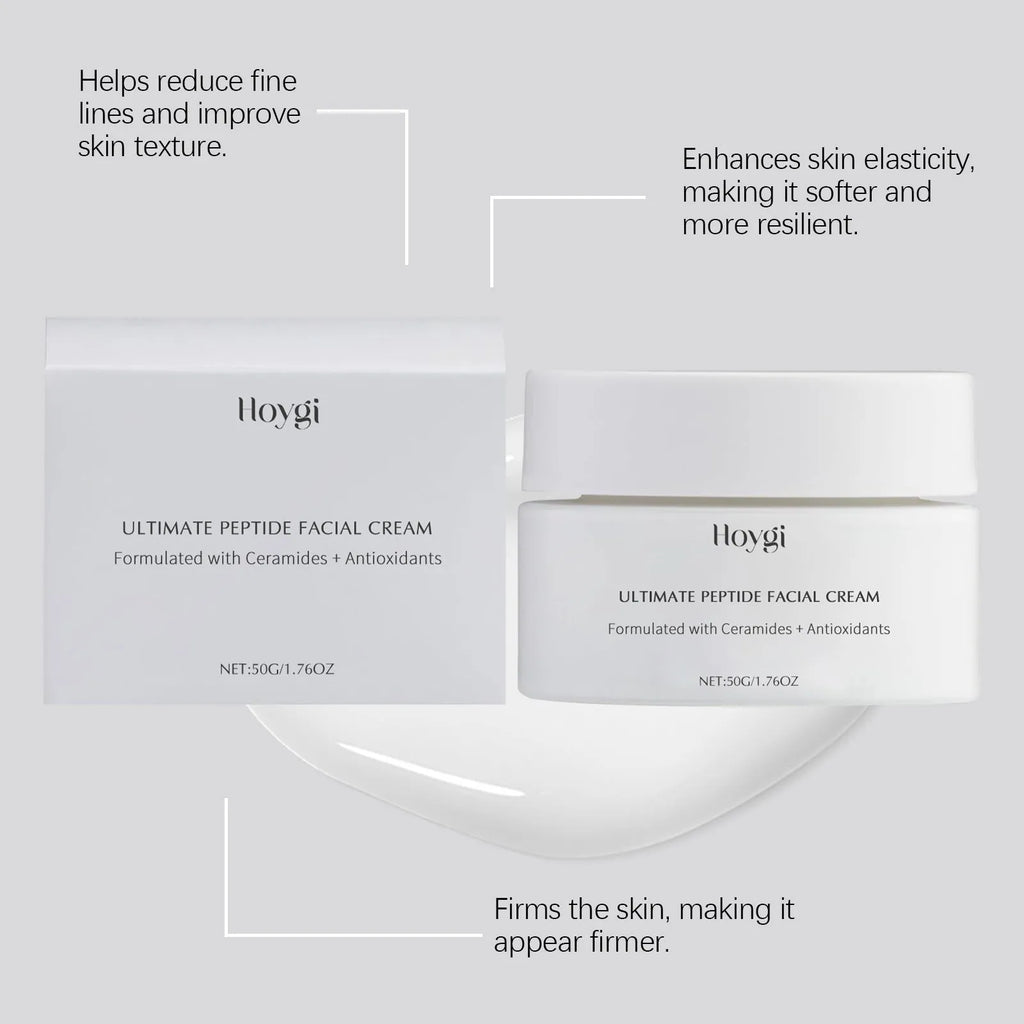 50g jar of ceramide NP facial moisturising cream with peptide complex
