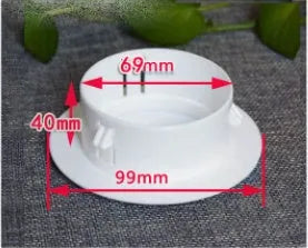 Plastic air conditioning hole cover kit with splits, plug caps, tuyeres, and sealing glue.