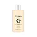 Mild pet shampoo bottle for dogs and cats in 100ml and 300ml sizes
