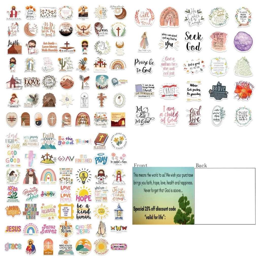 50 graffiti stickers in random patterns for laptop and phone decoration