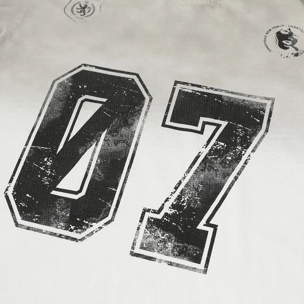 Men's short-sleeved cotton T-shirt in white and black colour options showing front view