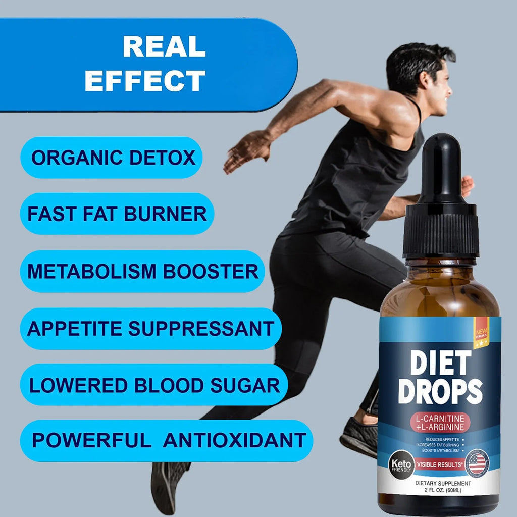 60ml bottle of ketone drops liquid dietary supplement for ketosis support