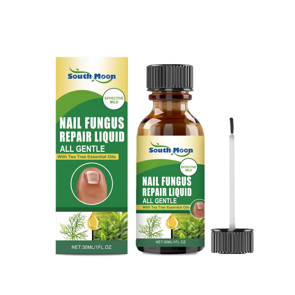 30ml bottle of nail care solution with tea tree oil and colloidal silver