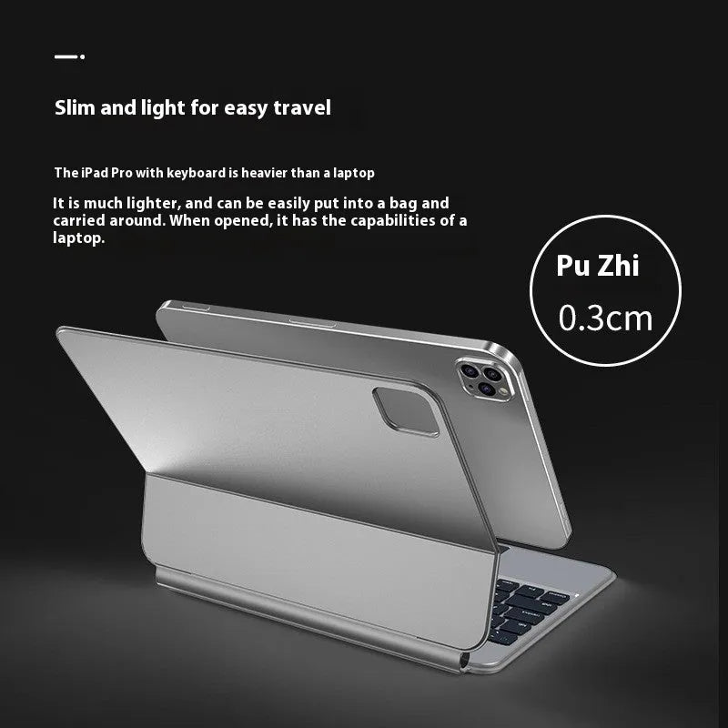 11-inch Bluetooth keyboard case for iPad with magnetic protective cover in five colour options