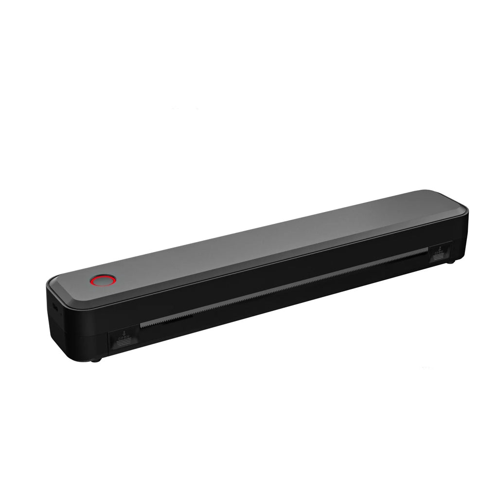 Compact black or white Bluetooth thermal printer for mobile drawing and receipt printing