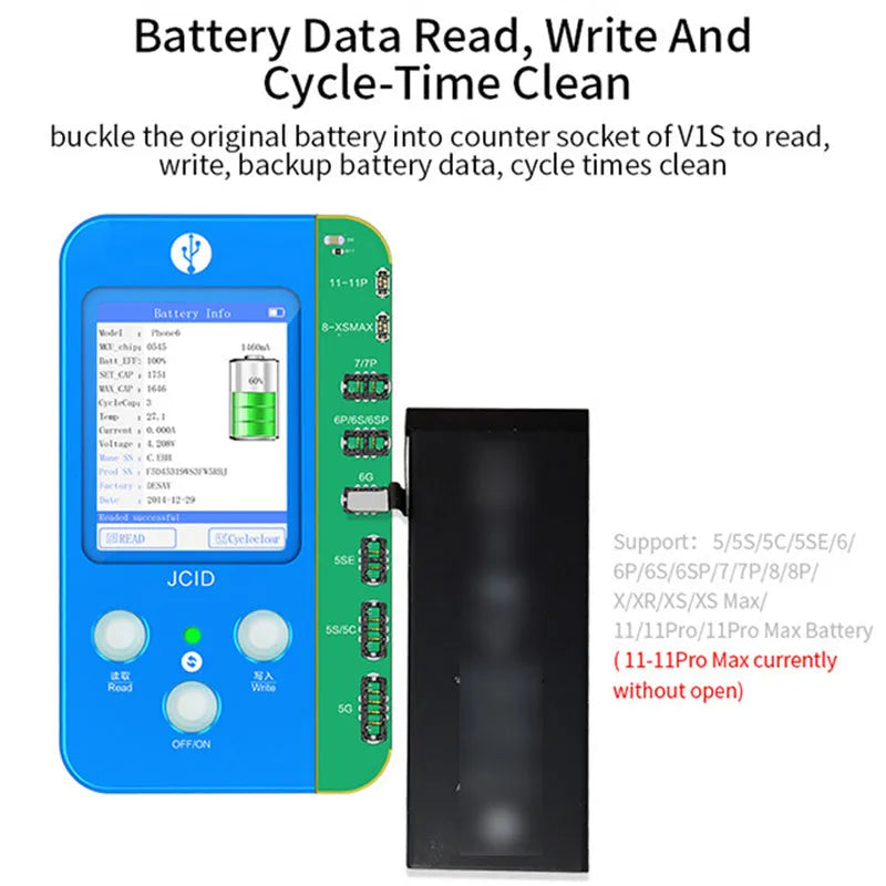 V1SE Pro plastic original colour repair instrument for smartphone component detection.