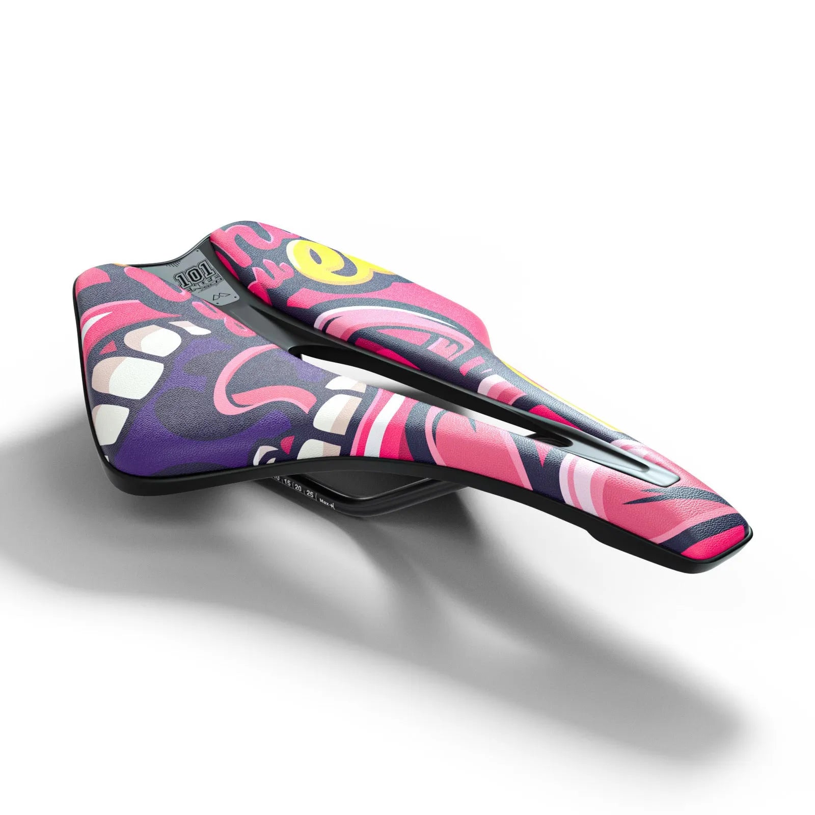 Ultra-light EVA bicycle saddle with hollow design and PU leather cover