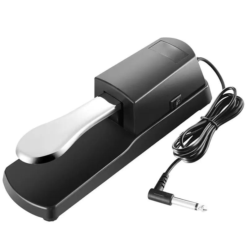 Single leg electronic keyboard sustain pedal with ABS plastic housing