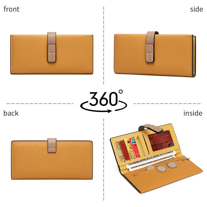 Women's large capacity PU leather handbag in five colour options with polyester lining