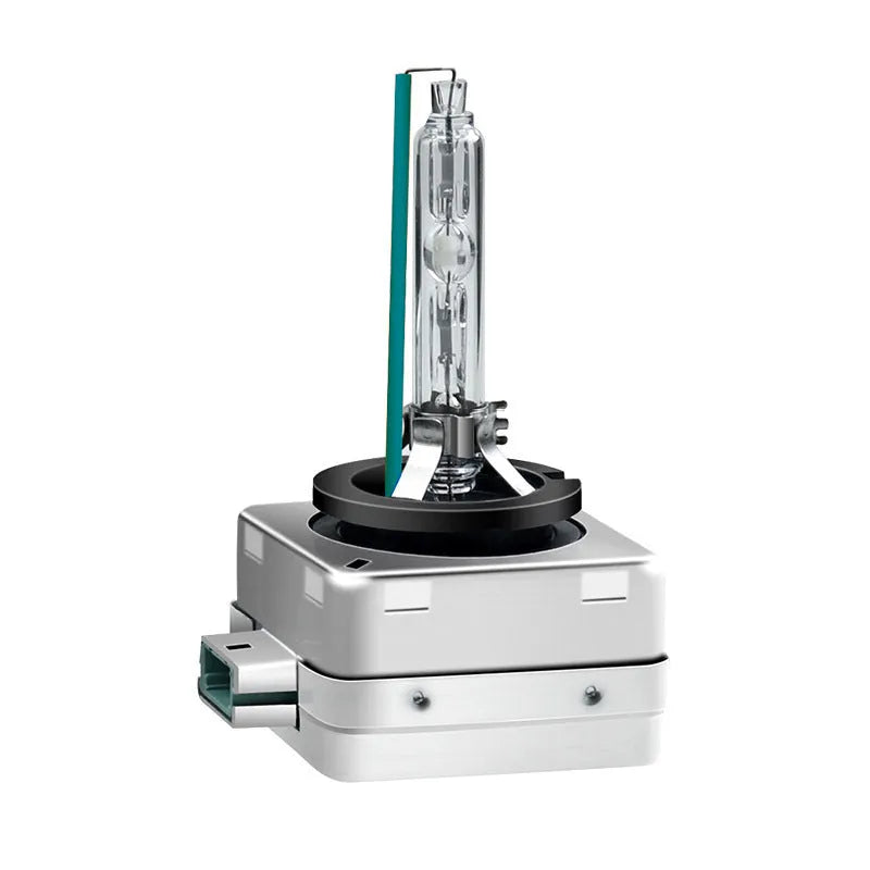 Xenon car headlight bulb and lens assembly in aluminium shell for D1S or D1R fitment.