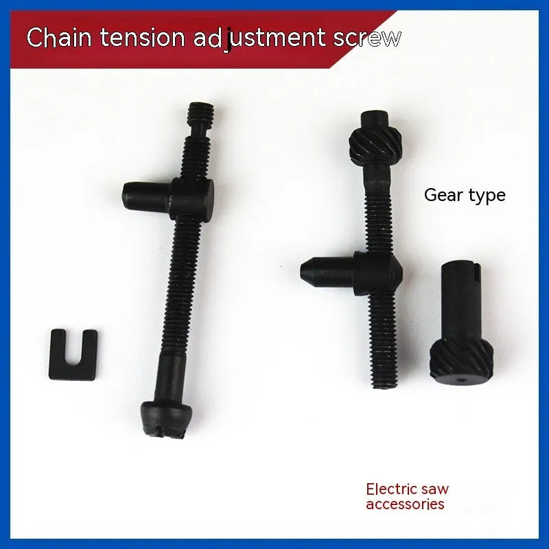 Coil of nylon wire for chainsaw chain tension adjustment, with size label showing diameter options.