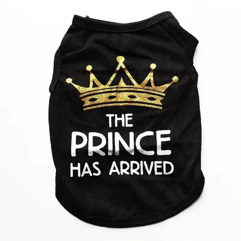 Cotton puppy vest in various colours for spring and summer wear