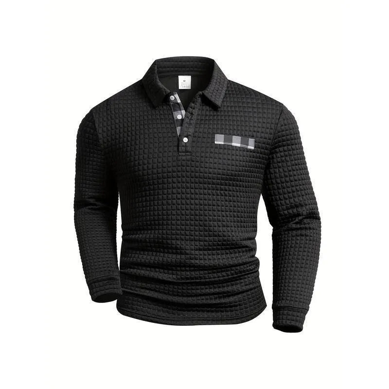 Men's loose fit modal knitwear top in army green, front view