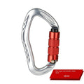24mm climbing carabiner with automatic master lock in multiple colour options