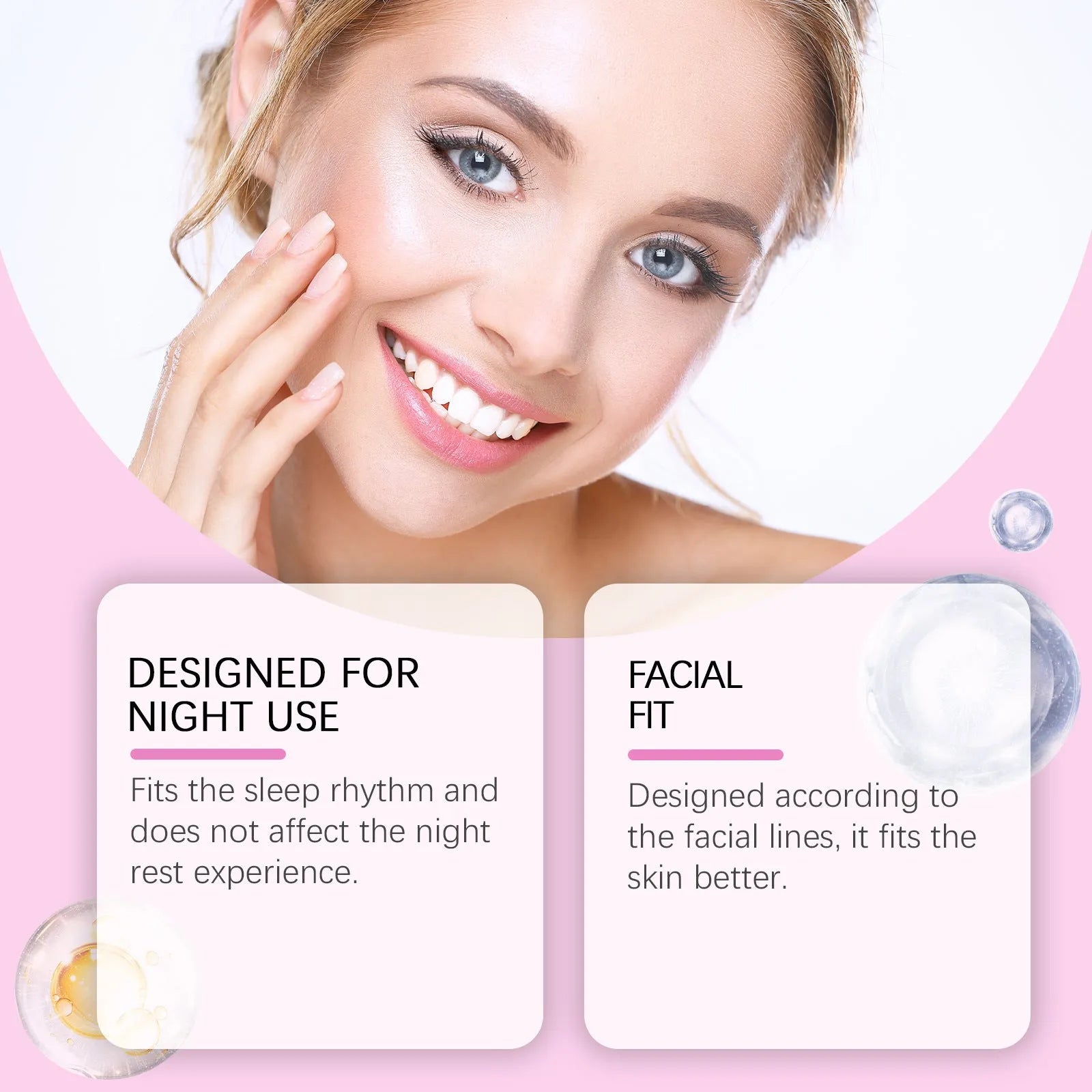 Pack of 144 clear hydrogel facial patches for fine lines on eyes and forehead.