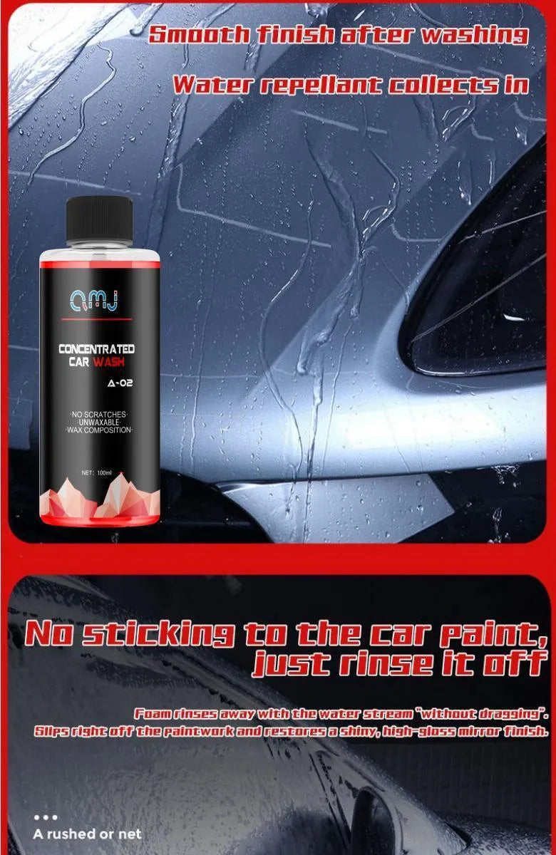 100ml bottle of super concentrated car decontamination and polishing foam cleaner
