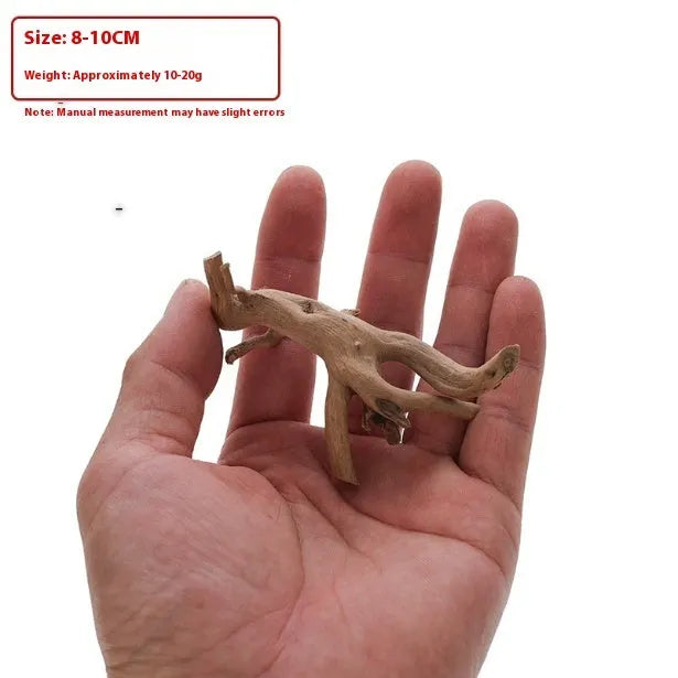 Natural Xiaoqi root wood aquarium ornament for fish tank decoration, similar to azalea root style.