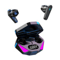 X15 wireless in-ear gaming headset with charging case, shown in optional colours.