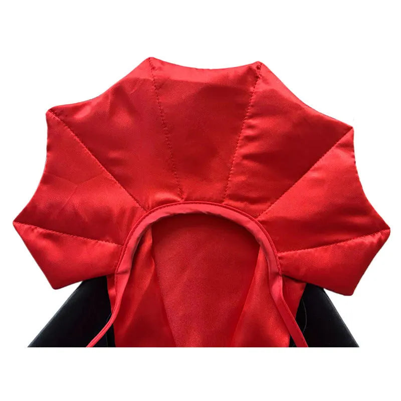Halloween pet bat cloak and hat costume set for dogs and cats in red or purple