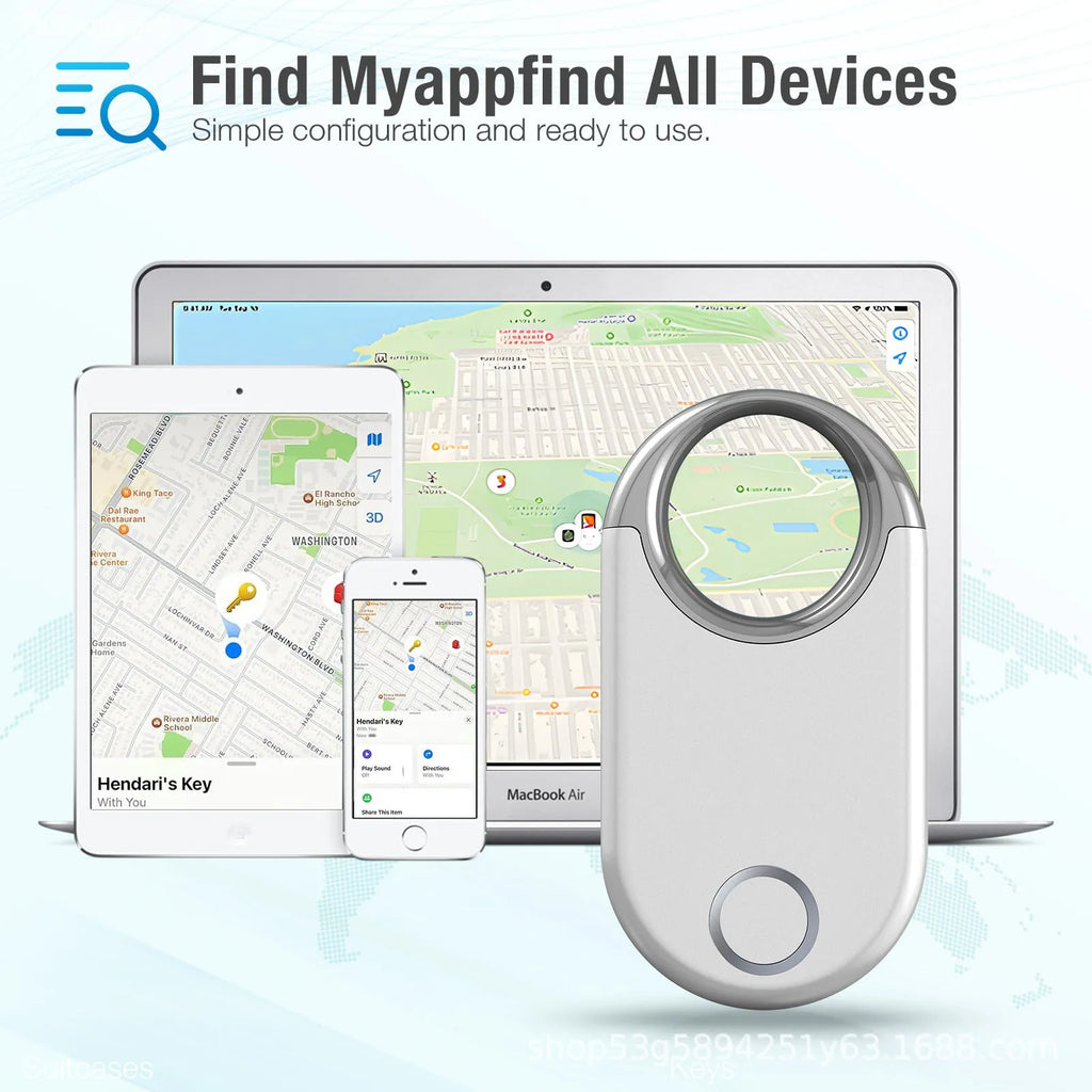 Compact black and white GPS anti-lost tracker for pets and children with USB port