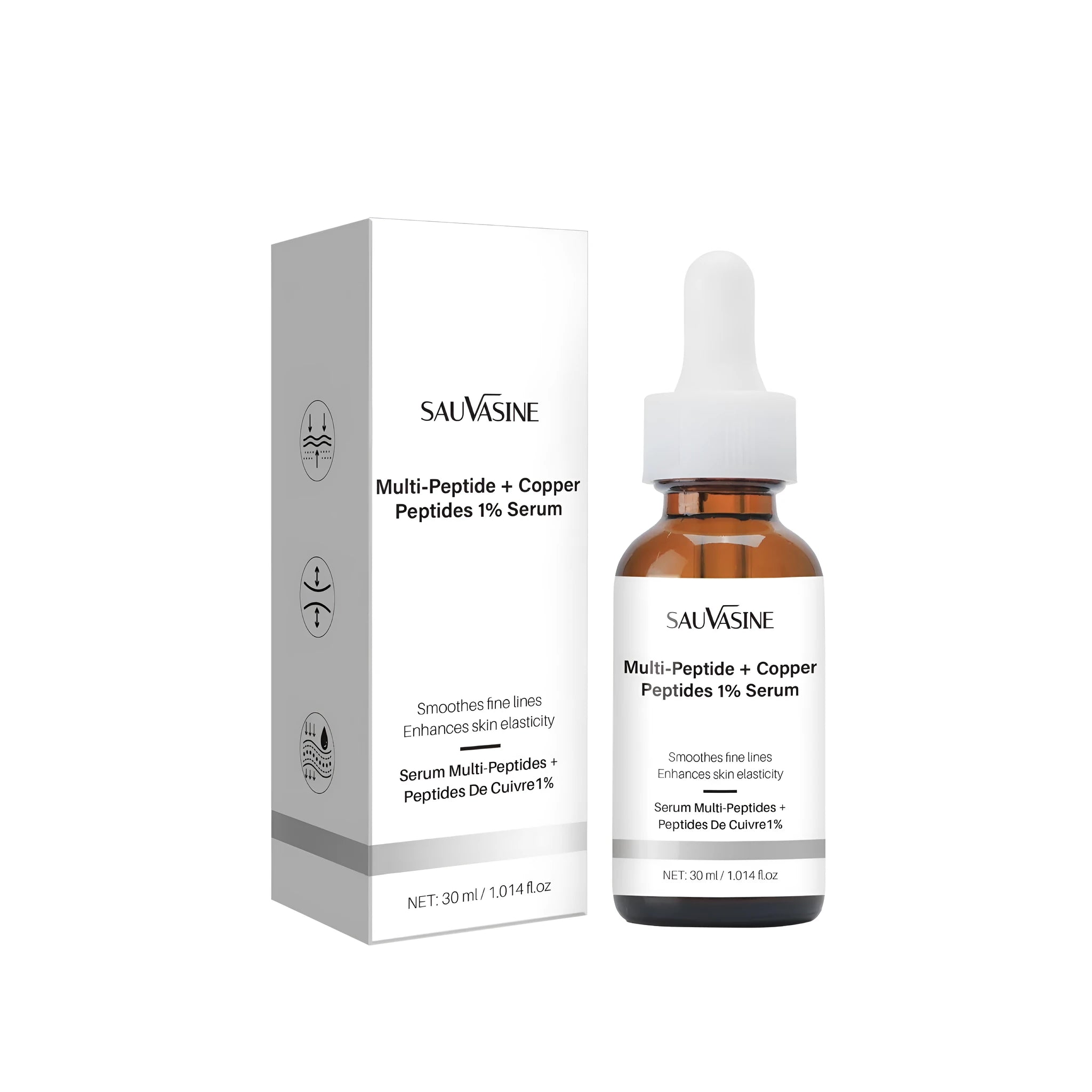 30ml bottle of moisturising facial care oil for reducing wrinkles and fading skin.