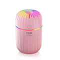 Fireworks pattern USB mini humidifier in green colour with water tank and compact design for desktop use