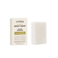 Exfoliating and moisturising body soap bar for adult skin cleansing.