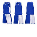 Basketball training suit with quick-drying polyester fabric in four colours including grass green and dream blue