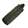 Removable overcoat mummy sleeping bag in army green for cold weather camping