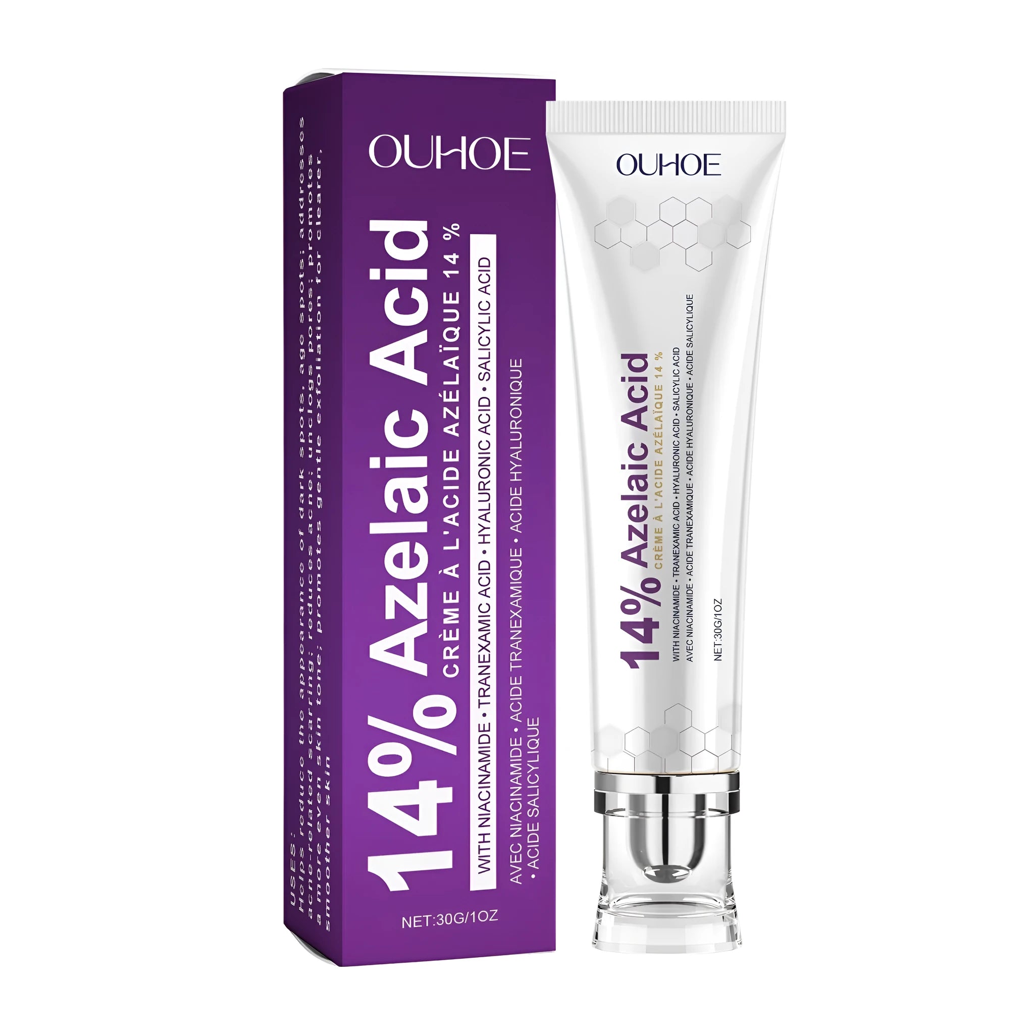 30g jar of soothing face cream with nicotinamide and hyaluronic acid