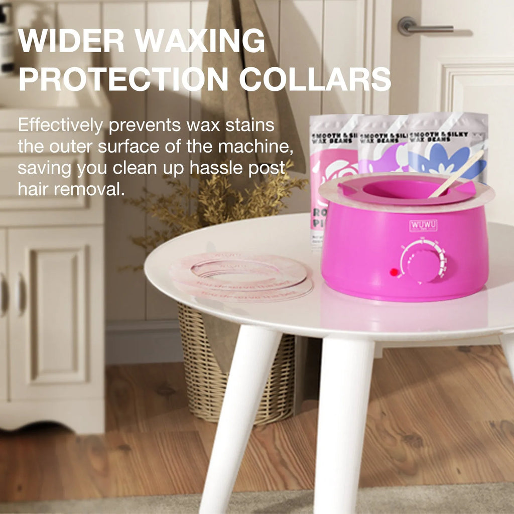 Professional 52-piece waxing kit with wax warmer, hard wax beans, applicator sticks, and aftercare products.