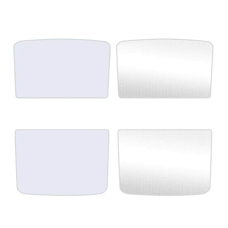 Ice crystal skylight sun visor for car thermal insulation in beige or black pattern.