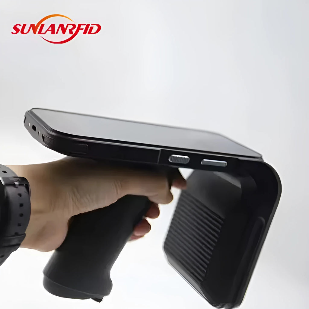 SLP-05 portable Android handheld UHF RFID scanner with removable battery for wireless identification