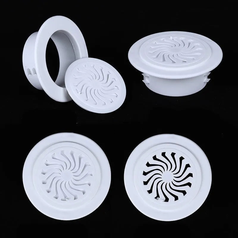Plastic air conditioning hole cover kit with splits, plug caps, tuyeres, and sealing glue.