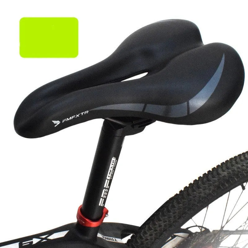 Bicycle saddle cushion with PU leather cover and foam padding, shown in 3147 hollow cushion colour