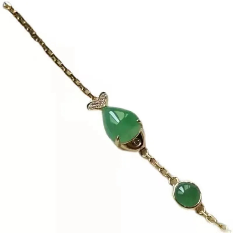 Retro-style yellow gold coloured bracelet made from copper and plastic with a minimalist design.